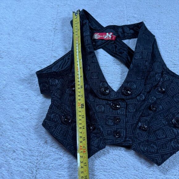 NWT Apple Bottoms Vintage Y2K Button Up Cropped Vest - Picture 6 of 6